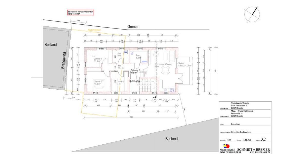 Etagenwohnung Osterby - 3 Zimmer, 95 m&sup2;, 1.100&euro; | Angebot:27649231